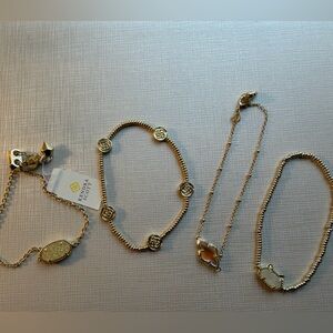 Kendra Scott Gold Bracelet Set